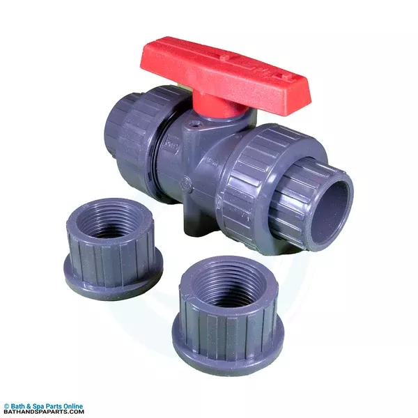 Hayward 1" True Union Ball Valve Gray PVC (TBB1010CPEG)