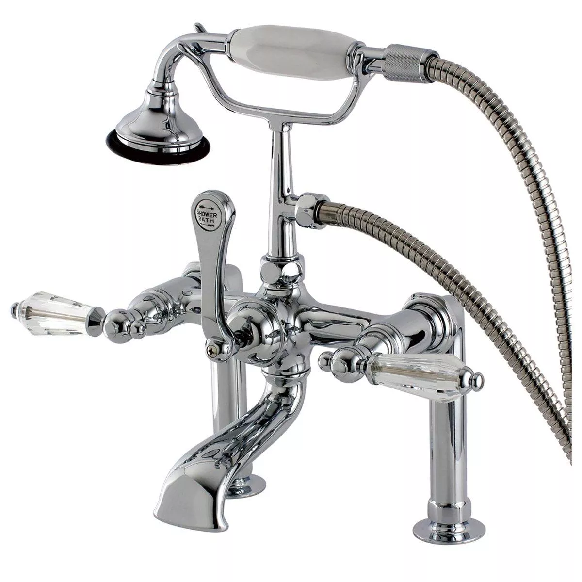 Kingston Brass Aqua Eden Wilshire Deck Mount Clawfoot Tub Faucet