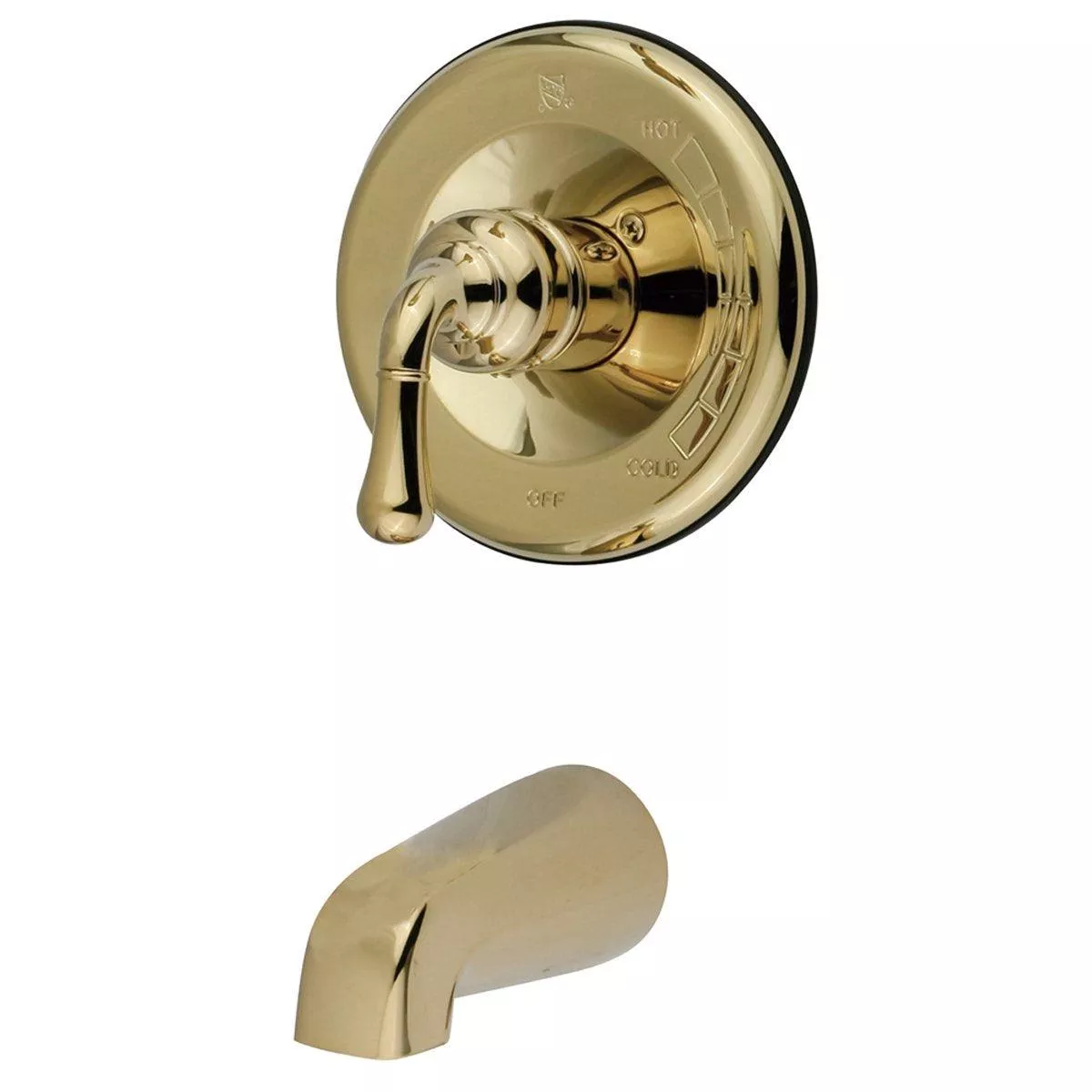 Kingston Brass Magellan Single Handle Tub Faucet in Polished Brass