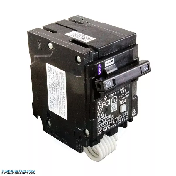 Pentair GFCI Circuit Breaker 20A 115V/230V 2-Pole (P220GFA)